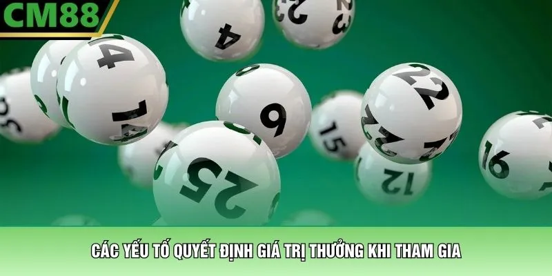 Các yếu tố quyết định giá trị thưởng khi tham gia