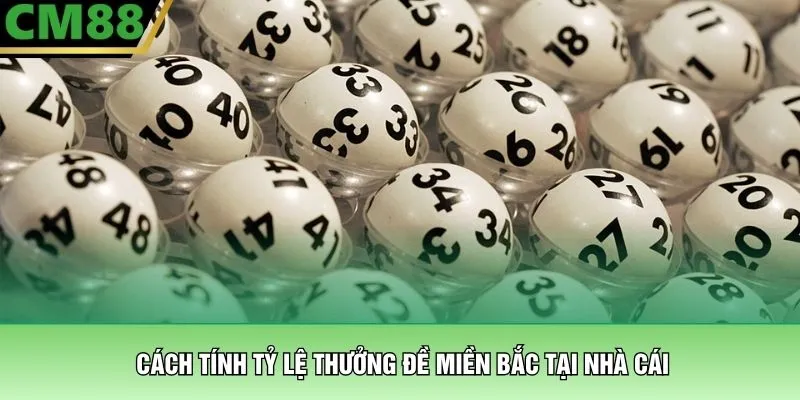 Cách tính tỷ lệ thưởng đề miền Bắc tại nhà cái